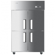 海尔（Haier）SL-1050D4 厨房冷柜 商用四门/六门冰箱 立式冷藏冷冻保鲜冰柜 大容量展示 不锈钢 单冷冻1050升四门