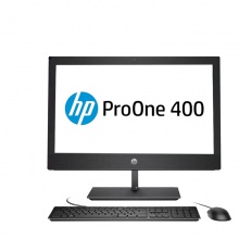 惠普（HP）ProOne 400 G4 23.8 FHD NT AiO 23.8寸一体机台式电脑（i3-8100T/4G/1TB/无光驱/DOS/集显/3年保修/标配/Netclone网络同传）