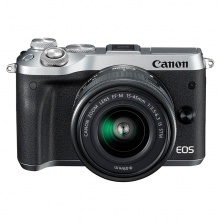 佳能（Canon）EOS M6 微单电可换镜相机（15-45镜头黑色套机） 银色18-150