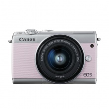 佳能（Canon）EOS M100 15-45mm镜头套机 微单相机 白色