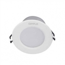欧普（OPPLE） 铝材漆白款3只装3瓦白光6000K LED筒灯天花灯 开孔7-8厘米