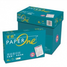 百旺（PAPER one） 80克 A3 复印纸 500P 5包/箱 绿色包装