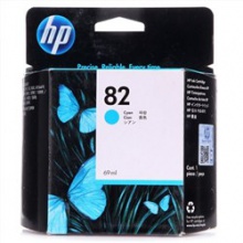 惠普（HP） C4911A 82 蓝色 打印机墨盒 适用于500/ 510 打印量69ML