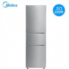 美的（Midea） BCD-220TM 220L升冷藏冷冻三门电冰箱银色