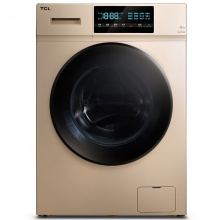 TCL 10公斤 洗烘一体双变频全自动滚筒洗衣机干衣机 羽绒服洗除菌 触屏极速烘 流光金 XQG100-U8