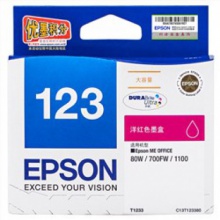 爱普生（EPSON） T1233 洋红色 打印机墨盒 适用80W 700fw 可打印量815页
