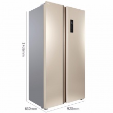 TCL 515升 风冷无霜 电脑控温 90℃开门 纤薄对开门冰箱（流光金）BCD-515WEFA1
