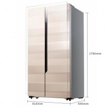 海信 (Hisense) 588升对开门电冰箱 玻璃面板 变频风冷无霜智能 大容量双开门 BCD-588WFB1DPUQ