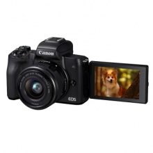 佳能数码相机（Canon）EOS M50 15－45 微单相机 数码相机 微单套机 黑色（15-45 微单镜头）Vlog相机 视频拍摄