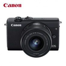 佳能数码相机（Canon）EOS M200 微单相机 数码相机 微单套机 黑色（15-45 微单镜头）Vlog相机 视频拍摄)